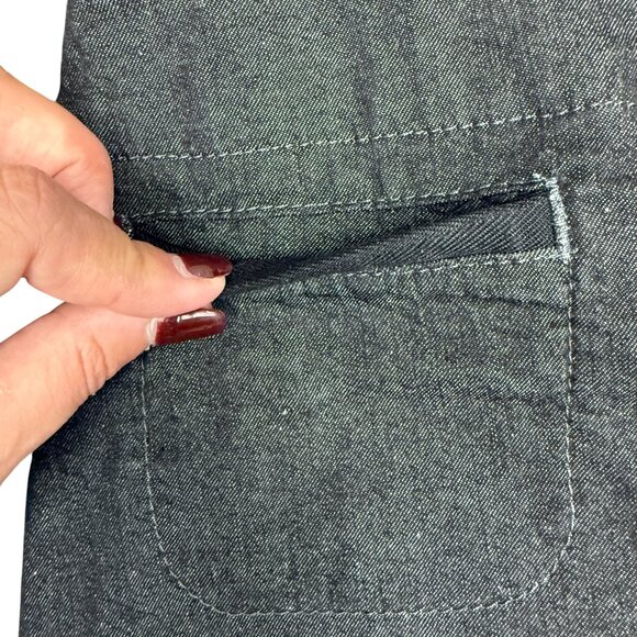 EUC Women's EILEEN FISHER Long A-Line Denim‎ Black Skirt | Size S - Picture 5 of 9